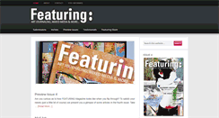 Desktop Screenshot of featuringmagazine.com