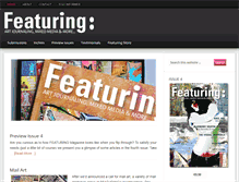 Tablet Screenshot of featuringmagazine.com